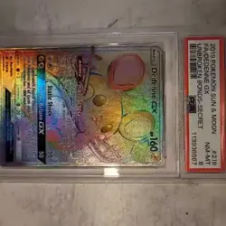 Dedenne GX - 219/214 - Secret Rare - PSA 8 - Pokemon Card - Image 1