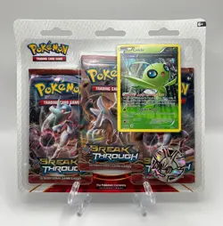 (402815) Pokemon XY Breakthrough Booster Celebi 3-Pack Blister - Factory Sealed - Image 1