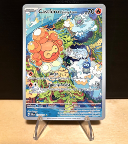 Pokemon TCG -Castform Sunny Form - Surging Sparks 195/191 Illustration Rare - Image 1