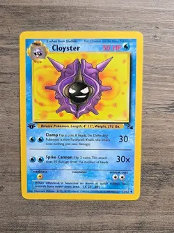 Pokemon TCG Cloyster 1st Edition 32/62 Uncommon Fossil Set WOTC NM - Image 1