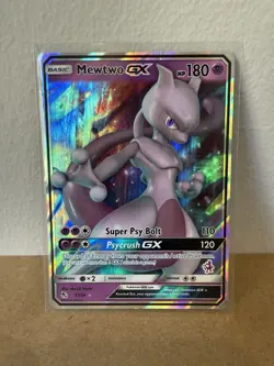 Mewtwo GX 31/68 Hidden Fates Half Art Holo Pokemon TCG Battle Academy - Image 1