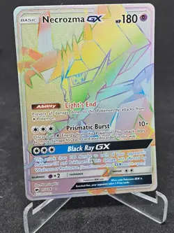 Pokemon Card Necrozma GX 153/147 Burning Shadows Secret Rare - Image 1