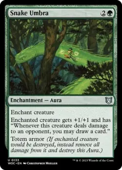 ~ Snake Umbra ~ NM ~ Commander: Wilds of Eldraine ~ MTG ~ - Image 1