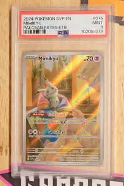 Mimikyu 075 Sv: Scarlet & Violet Promo Cards Holo PSA 9 Mint - Image 1