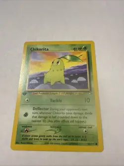 Pokemon Card - Chikorita 1st Edition Neo Genesis 53/111 Common - Image 1