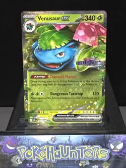 Pokemon Card Venusaur ex 001/142 Stellar Crown Stamped Promo Double Rare NM - Image 1