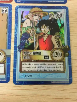 one piece carddass hyper battle HOLO 4 cards set anime Chopper Luffy All Sunday - Image 2