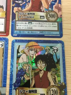 one piece carddass hyper battle HOLO 4 cards set anime Chopper Luffy All Sunday - Image 3