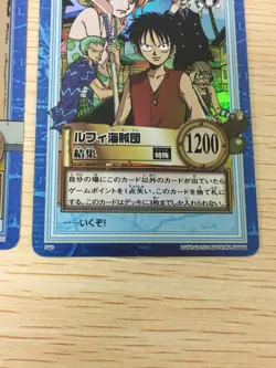 one piece carddass hyper battle HOLO 4 cards set anime Chopper Luffy All Sunday - Image 4