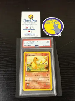 Pokemon TCG Charmander 1999 Base Set, Unlimited Common Card 46/102 PSA Mint 9 - Image 1