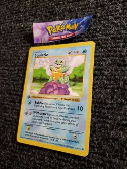 Squirtle - 63/102 - Common 1st Edition Base Set - Pokemon Card - LP - Image 2