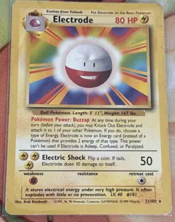 Pokemon TCG Electrode Base Set Card 21/102 - Image 1