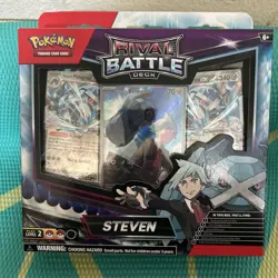 Pokemon Cards - Rival Battle Deck - STEVEN (60-Card Deck, Deck Box, Playmat +) - Image 1