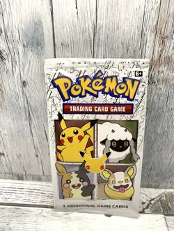 SEALED 25th Anniversary Pokemon Cereal 3-Card Booster Pack! Holographic Pikachu - Image 2