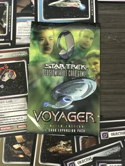 Huge Lot of Star Trek Voyager CCG Collectible Trading Card Game Cards 2001 - Image 3