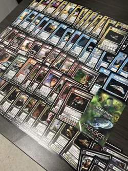 Huge Lot of Star Trek Voyager CCG Collectible Trading Card Game Cards 2001 - Image 4