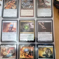 8 Pages of COMMANDER Cards Collection in Binder. And 1,000+ Bulk MTG Lot - Image 2