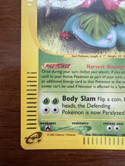 Pokemon Venusaur Expedition Base Set Holo Rare Card 30/165 (near mint condition) - Image 5