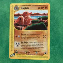 Pokemon Card - Dugtrio Skyridge 52/144 Non-Holo 2003 NM - Image 1