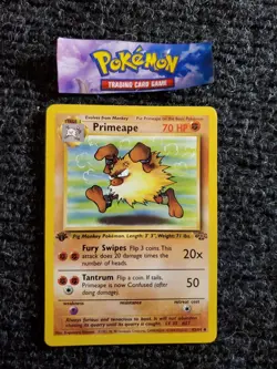 💎Pokemon Card 1999 Jungle Set Primeape 43/64 1st Edition NM - Image 1