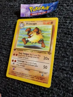 💎Pokemon Card 1999 Jungle Set Primeape 43/64 1st Edition NM - Image 2