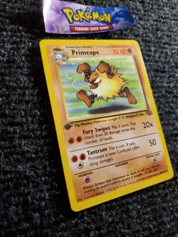 💎Pokemon Card 1999 Jungle Set Primeape 43/64 1st Edition NM - Image 3