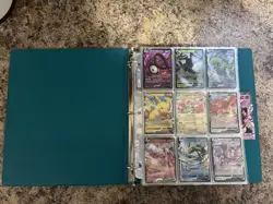 Huge Modern Pokemon TCG Binder Collection Lot 95 Super Rare Cards - Image 1