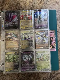 Huge Modern Pokemon TCG Binder Collection Lot 95 Super Rare Cards - Image 2