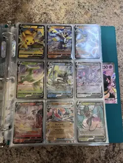 Huge Modern Pokemon TCG Binder Collection Lot 95 Super Rare Cards - Image 4