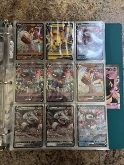 Huge Modern Pokemon TCG Binder Collection Lot 95 Super Rare Cards - Image 5