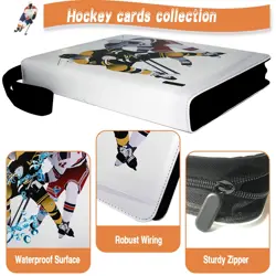 Hockey Card Binder, Trading Card Binder 9 Pocket with 50 Removable Sleeves Fi... - Image 2