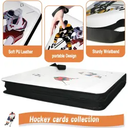 Hockey Card Binder, Trading Card Binder 9 Pocket with 50 Removable Sleeves Fi... - Image 3