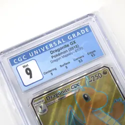 CGC 9 Dragonite GX Pokemon TCG Dragon Majesty 67/70 Graded Slab Card Mint - Image 2