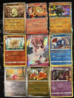 Rare Sexy Anime Waifu Card and 8 Holographic pokemon cards - Image 1