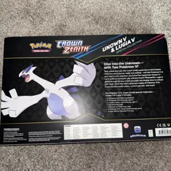 Pokemon Trading Card Game TCG Unown V & Lugia V Crown Zenith Box Set New Sealed! - Image 2