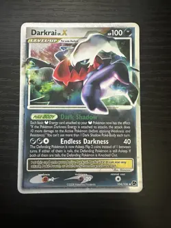 Pokemon DARKRAI LV. X Card GREAT ENCOUNTERS 104/106 Ultra Rare LP - Image 1