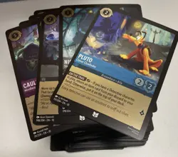 Lorcana Disney Tcg 250+ Whispers In The Well COLDFOIL Mega Card Lot - Image 1