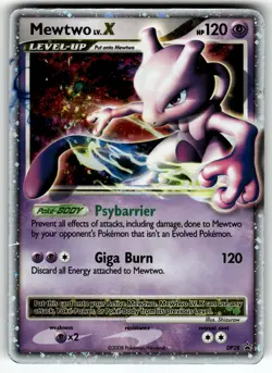 Mewtwo LV.X DP28 Diamond and Pearl Promos HP Pokemon Card TCG - Image 1