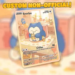 Scarlet and Violet 151 Snorlax Pokemon Card Center Mini Chibi CUST0M-MADE - Image 1