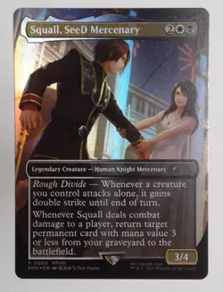 MTG FOIL Squall, SeeD Mercenary (FINAL FANTASY) (Standard Showdown) - Promo #002 - Image 1