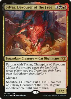 NM Foil Silvar, Devourer of the Free, Ikoria Commander, Magic the Gathering, 15 - Image 1