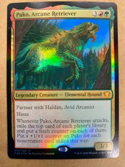 MTG 1x FOIL Pako, Arcane Retriever # 13 Commander 2020 Magic the Gathering x1 NM - Image 1