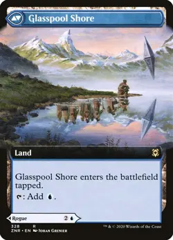 Glasspool Mimic/Shore (Extended Art) Foil - Near Mint - MTG Zendikar Rising ZNR - Image 2