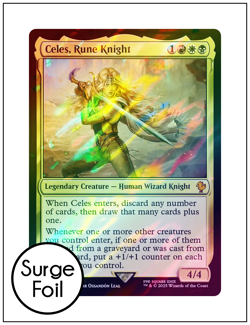 1x Celes, Rune Knight, Surge Foil, Final Fantasy, Magic MTG NM - Image 1