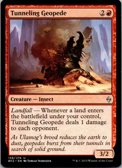 Tunneling Geopede - Battle for Zendikar #158 - NM - Image 1