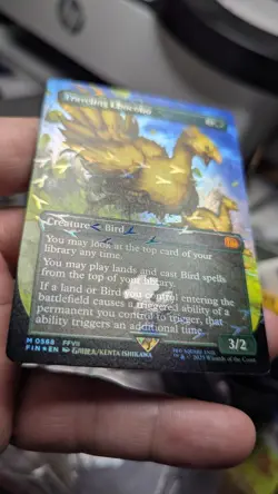 1x Traveling Chocobo Borderless Chocobo Track Foil NM Final Fantasy MTG x1 - Image 2