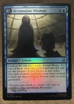 Foil* Accumulate Wisdom - Avatar: The Last Airbender TLA - NM MTG - Image 1