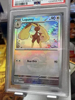 2025 POKEMON PRE EN-PRISMATIC EVOLUTIONS #084 LOPUNNY MASTER BALL REVERSE PSA 9 - Image 2