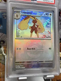 2025 POKEMON PRE EN-PRISMATIC EVOLUTIONS #084 LOPUNNY MASTER BALL REVERSE PSA 9 - Image 3