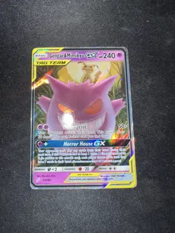 Pokemon TCG Gengar & Mimikyu GX Sun & Moon - Team Up 53/181 Holo Ultra Rare - Image 1